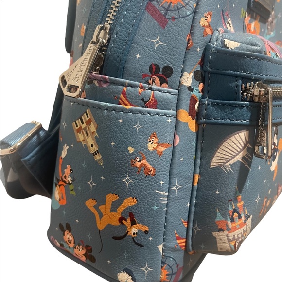 LOUNGEFLY Mickey Mouse and Friends Mini Backpack - Picture 4 of 6